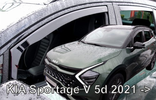 Windabweiser-Set Getönt Für KIA Sportage MK4 (2016-2021): 4-teilig, Front & Heck, Selbstklebend