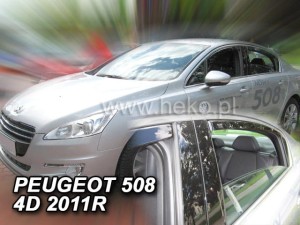 Windabweiser PEUGEOT 508 4-Türer 2011-2018 Limousine (mit hinteren Windabweisern)