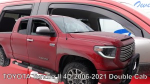 Owiewki TOYOTA Tundra II 4d 2006-2021 Double Cab (owiewki tylne w zestawie)