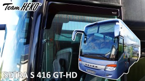 Windabweiser SETRA S 415/ S 416 GT-HD linke Seite (zum Ankleben auf die Türrahmen)