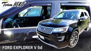 Wind deflectors FORD EXPLORER V 5d 2010-2019 (rear deflectors included)/ LSE