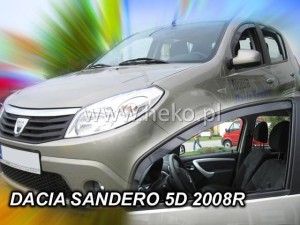 Owiewki DACIA Sandero / Stepway I 5d 2008-2012 (tylko owiewki przednie)