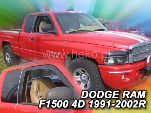 Déflecteurs De Vent HEKO Pour Dodge RAM 1500 2/4 Portes (1991-2002) - Lot De 2 Pièces, Noir, Neuf