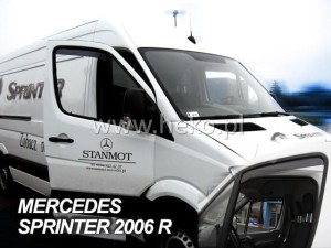 Windabweiser VOLKSWAGEN Crafter / MERCEDES Sprinter W906 2006-2018 (vorderer Windabweiser - kurz) (nur vordere)