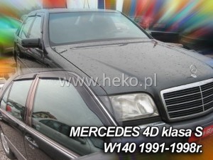 Owiewki MERCEDES S W140 4d 1991-1998 (klejone na ramkę) (tylko owiewki przednie)
