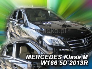 Owiewki MERCEDES M W166 5d 2011-2015/GLE I W292 2015-2019 (owiewki tylne w zestawie)